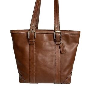 Coach brown leather Hampton tote bag